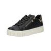 Plateausneaker MARCO TOZZI "Marco Tozzi Sneaker Lederimitat", Damen, Gr. 38, schwarz, Lederimitat, casual, Schuhe
