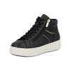 Sneaker RIEKER "Rieker Stiefelette Lederimitat", Damen, Gr. 43, schwarz, Lederimitat, casual, Schuhe