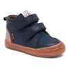 Winterstiefel BISGAARD "cuba tex", Kinder, Gr. 27, blau (dunkelblau), Leder, klassisch, Schuhe, Klettschuh mit TEX-Membrane, Größenschablone zum Download