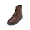 Stiefelette MARC O'POLO "mit Innenzipper", Damen, Gr. 43, braun (cognac), Obermaterial: 100% Leder (Rind), Schuhe