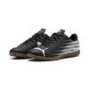 Fußballschuh PUMA "ATTACANTO II IT", Gr. 43, schwarz-weiß (puma schwarz, puma weiß), Synthetik, bedruckt, sportlich, Schuhe, für Halle und Straße