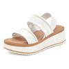 Plateausandaletten LASCANA "Sommerschuh, Sandale, Sandalette, offener Schuh", Damen, Gr. 35, weiß, Obermaterial: 100% Rindsleder. Futter: 100% Rindsleder. Decksohle: 100% Synthetik. Laufsohle: 100% Synthetik, unifarben, casual, Schuhe, Sandalette...