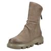 Stiefelette PAUL GREEN "Paul Green Stiefelette Nubukleder", Damen, Gr. 39, grau (taupe), Nubukleder, casual, Schuhe