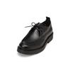 Schlupfboots MARC O'POLO "aus glattem Rindleder", Damen, Gr. 45, schwarz, Obermaterial: 100% Leder (Rind), Schuhe