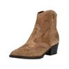 Bikerboots NERO GIARDINI "Nero Giardini Stiefelette Veloursleder", Damen, Gr. 40, braun, Veloursleder, casual, Schuhe