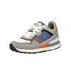 Sneaker BULLBOXER "Bullboxer Sneaker Leder", Herren, Gr. 43, blau (grau, blau), Leder, casual, Schuhe