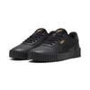 Sneaker PUMA "CARINA 3.0 ANIMAL FLAIR", Gr. 40,5, schwarz (puma schwarz, puma gold), Synthetik, unifarben, sportlich, Schuhe