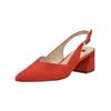 Pumps HÖGL "Högl Pumps Veloursleder", Damen, Gr. 38,5, orange (koralle), Veloursleder, casual, Schuhe
