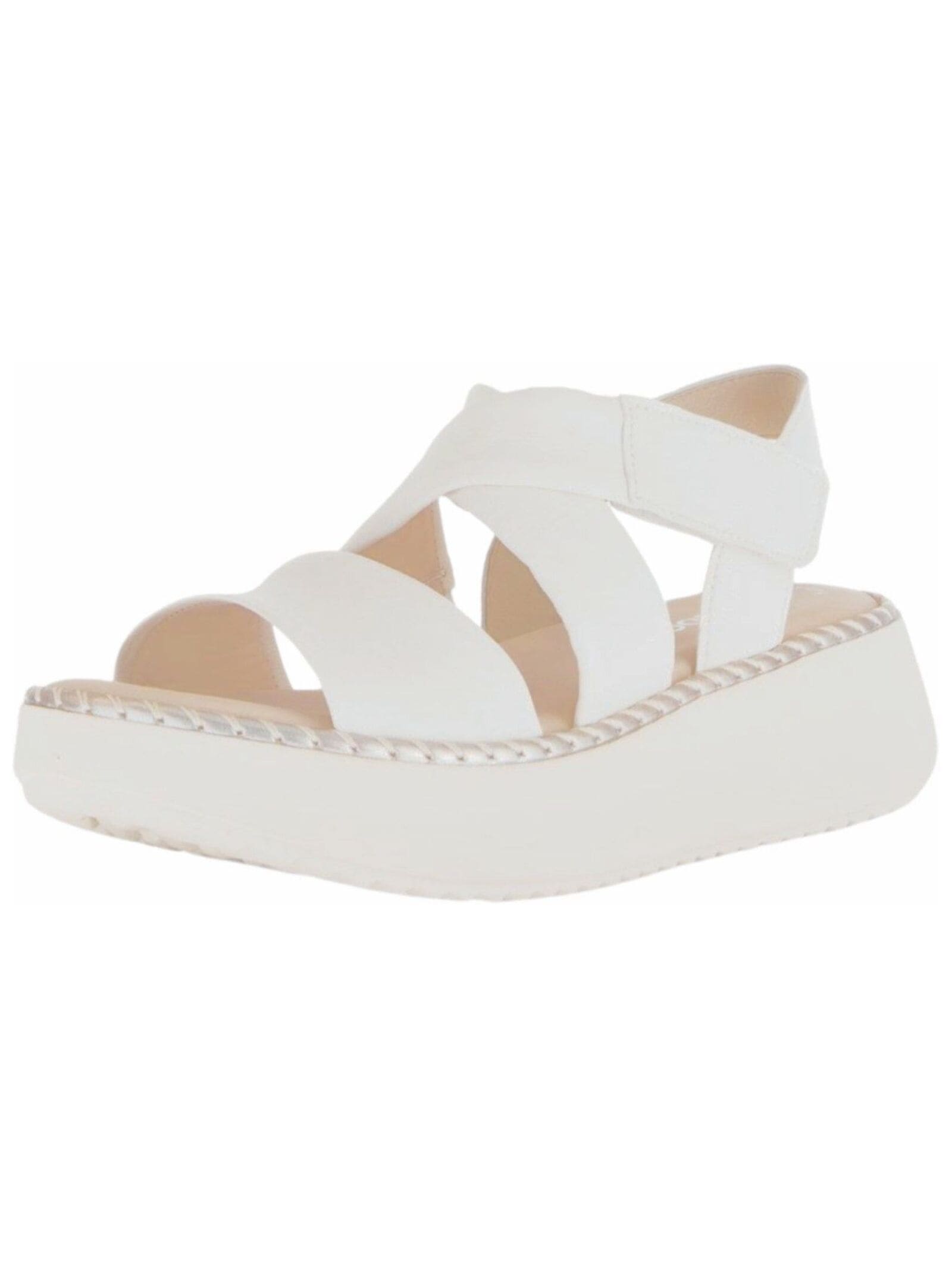 Keilsandalette GABOR "Gabor Sandalen Nappaleder", Damen, Gr. 38,5, braun (latte), Nappaleder, Schuhe