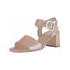 Riemchensandale GABOR "Gabor Sandalen Leder", Damen, Gr. 39, gold, Leder, casual, Schuhe