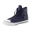 Sneaker CONVERSE "CHUCK TAYLOR ALL STAR LEATHER", Gr. 46,5, obsidian, obsidian, slacker blau, Leder, sportlich, Schuhe