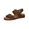 Riemchensandale CAPRICE "Caprice Sandalen Nubukleder", Damen, Gr. 37, grau (taupe), Nubukleder, casual, Schuhe