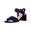 Riemchensandale GABOR "Gabor Sandalen Leder", Damen, Gr. 37,5, blau (atlantik), Leder, casual, Schuhe