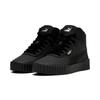 Sneaker PUMA "CARINA 3.0 MID WTR", Gr. 40, schwarz (puma schwarz, puma silber), Synthetik, unifarben, sportlich, Schuhe