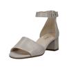 Riemchensandale GABOR COMFORT "Gabor Comfort Sandalen Leder", Damen, Gr. 40, beige, Leder, casual, Schuhe