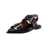 Ballerina STEVE MADDEN "STEVE MADDEN Ballerinas Lederimitat", Damen, Gr. 39, schwarz, Lederimitat, casual, Schuhe