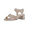 Riemchensandale GABOR COMFORT "Gabor Comfort Sandalen Leder", Damen, Gr. 37,5, puder, Leder, casual, Schuhe