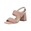 High-Heel-Sandalette HÖGL "Högl Sandalen Veloursleder", Damen, Gr. 39, rosa (powder), Veloursleder, casual, Schuhe