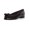 Ballerina GABOR "Gabor Ballerinas Leder/Textil", Damen, Gr. 40,5, schwarz, Leder, Textil, casual, Schuhe