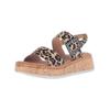 Riemchensandale GABOR COMFORT "Gabor Comfort Sandalen Leder", Damen, Gr. 40, braun (leopard), Leder, casual, Schuhe