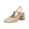 Slingpumps REGARDE LE CIEL "Regarde Le Ciel Pumps Leder", Damen, Gr. 41, crema lack, Leder, casual, Schuhe