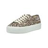 Plateausneaker SUPERGA "Superga Sneaker Baumwolle", Gr. 41, braun (leopard), Textil, casual, Schuhe