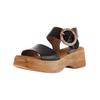 Riemchensandale GABOR "Gabor Sandalen Nappaleder", Damen, Gr. 39, schwarz, Nappaleder, casual, Schuhe