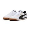 Sneaker PUMA "ROMA ANNIVERSARIO", Gr. 45, schwarz-weiß (puma weiß, puma schwarz, gum), Leder, mehrfarbig, sportlich, Schuhe