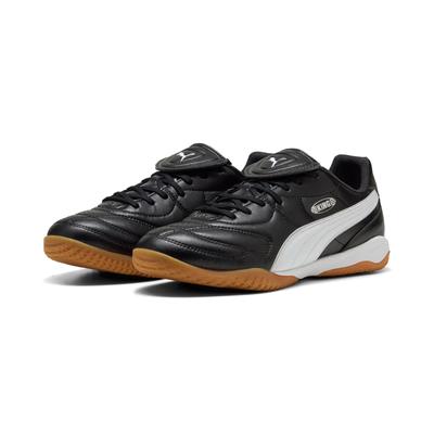 Hallenschuh PUMA "KING LIGA IT", Gr. 40, schwarz-weiß (puma schwarz, puma weiß, puma silber), Synthetik, sportlich, Schuhe Image