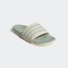 Badesandale ADIDAS SPORTSWEAR "COMFORT ADILETTE", Gr. 40,5, wonder weiß, linen grün metallic, linen grün metallic, Synthetik, sportlich, Schuhe