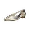Ballerina PAUL GREEN "Paul Green Ballerinas Leder", Damen, Gr. 38,5, grau (platin), Leder, casual, Schuhe