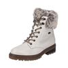 Schnürstiefelette REMONTE "Remonte Stiefelette Glattleder", Damen, Gr. 39, weiß, Glattleder, casual, Schuhe