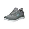 Sneaker SKECHERS "Skechers Sneaker Textil", Damen, Gr. 39, grau, Textil, casual, Schuhe