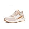 Sneaker ARA "Ara Sneaker Leder", Damen, Gr. 39, beige, Leder, casual, Schuhe