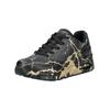Sneaker SKECHERS "Skechers Sneaker Synthetik", Damen, Gr. 38, gold (schwarz, gold), Synthetik, casual, Schuhe