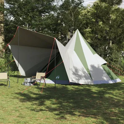 12 Person Waterproof Family Tent Tipi Green Outdoor Camping Shelter Cabin Portable Instant Setup