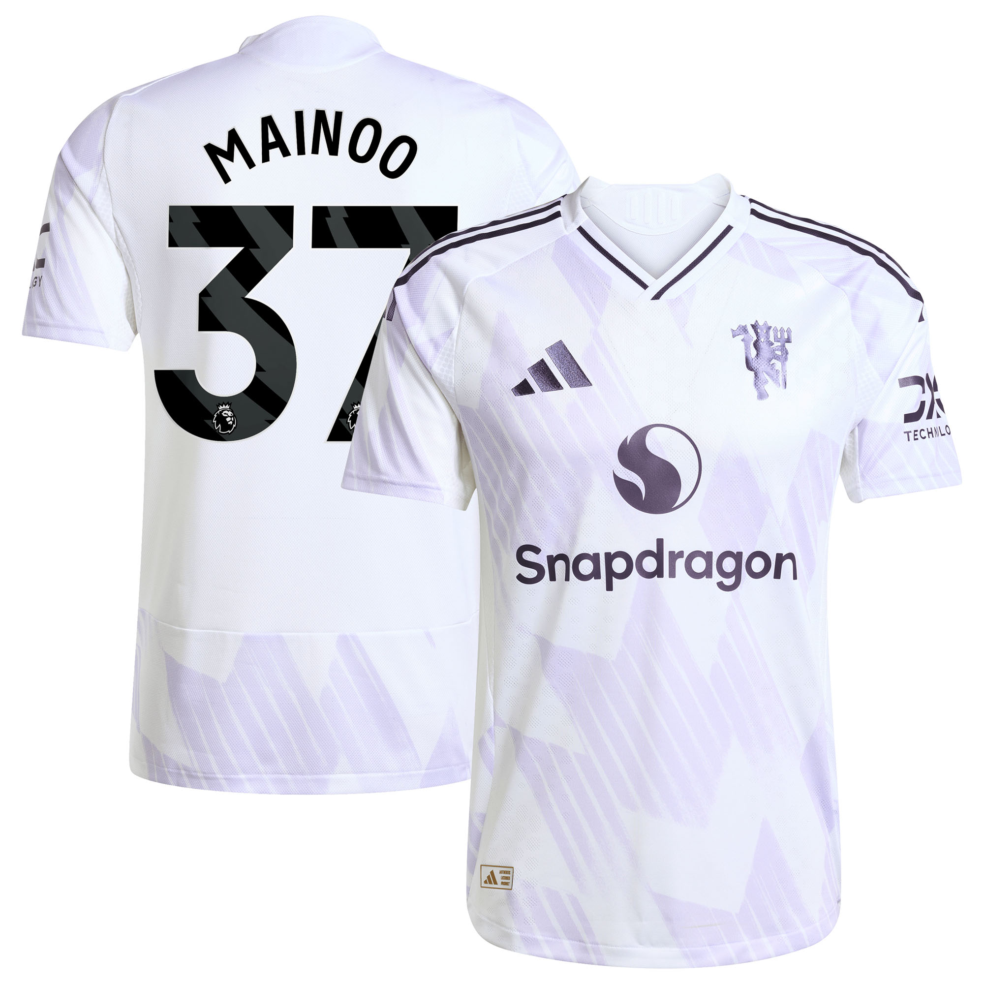 Manchester United adidas 2025-26 Authentic Auswärtstrikot mit Aufdruck Mainoo 37 Image