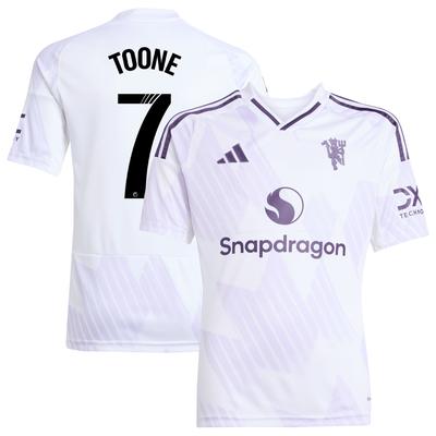Manchester United adidas 24/25 Auswärtstrikot - Kinder mit Aufdruck Toone 7 Image