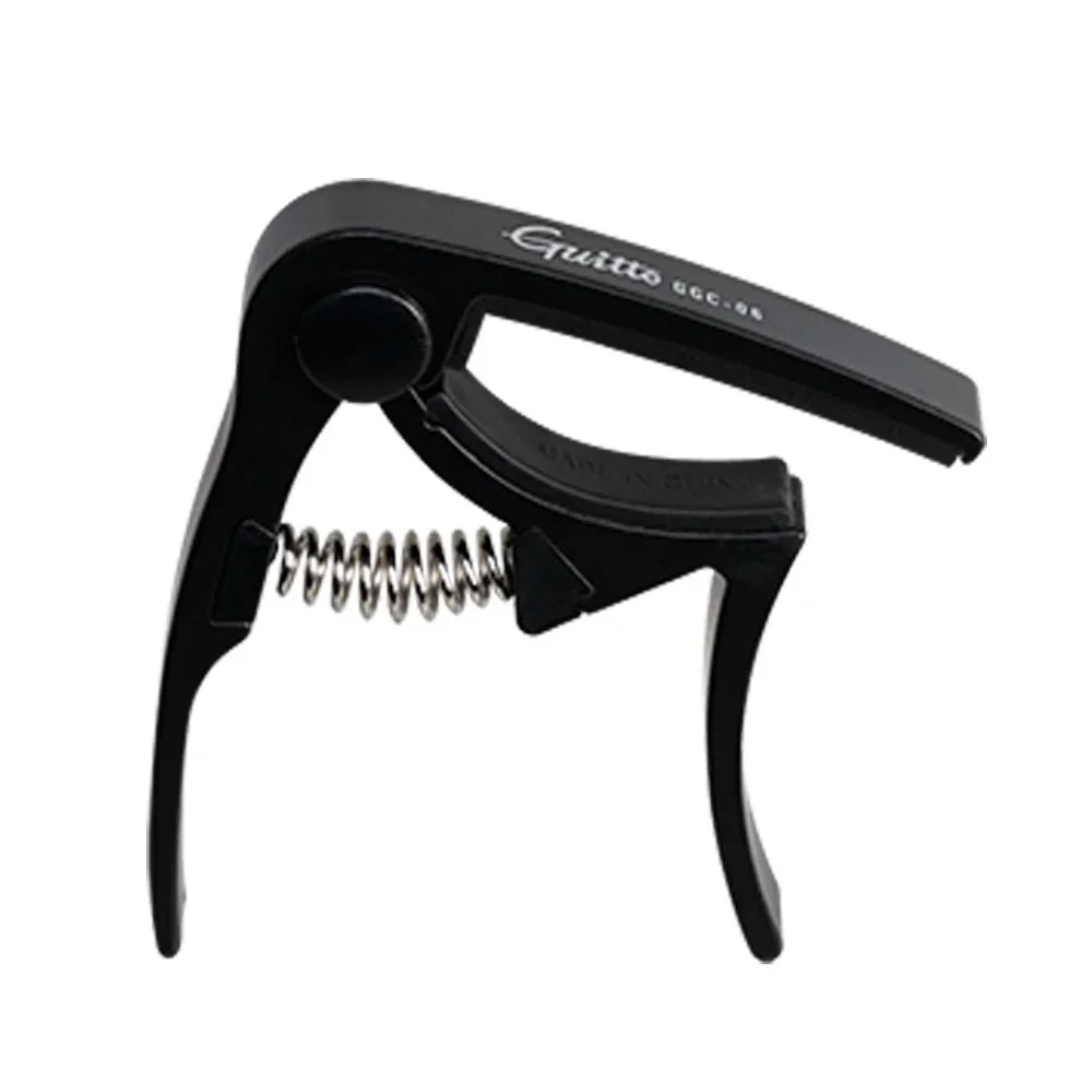 GUITTO GGC-06 Universeller Gitarren-Kapodaster für alle Gitarren, Zinklegierung, Gitarren-Kapodaster, universelle Stimmklemme Image