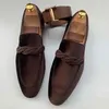 Neue Männer Mode Lefu Schuhe Runde Kappe Matte Friseur Lehrer Doudou Schuhe One Step Fahren Outdoor Kleid Schuhe Größe 38-48