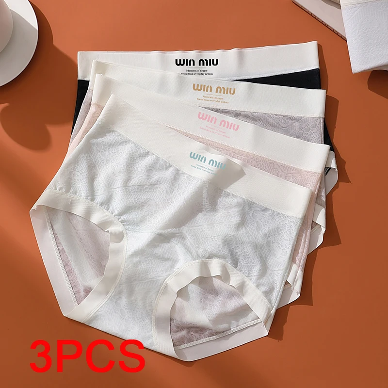 Nahtlose Höschen für Frauen Micro Unterwäsche Spitze Mode Sexy Höschen Set Pack Damen Dessous Transparent Linergie Briefs Lady Image