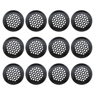 12 stücke Runde Schrank Luftkanal Vent Dia.35mm Stahl Lamellen Mesh Loch Stecker Dekoration Abdeckung Kleiderschrank Grille Belüftung Systeme teil