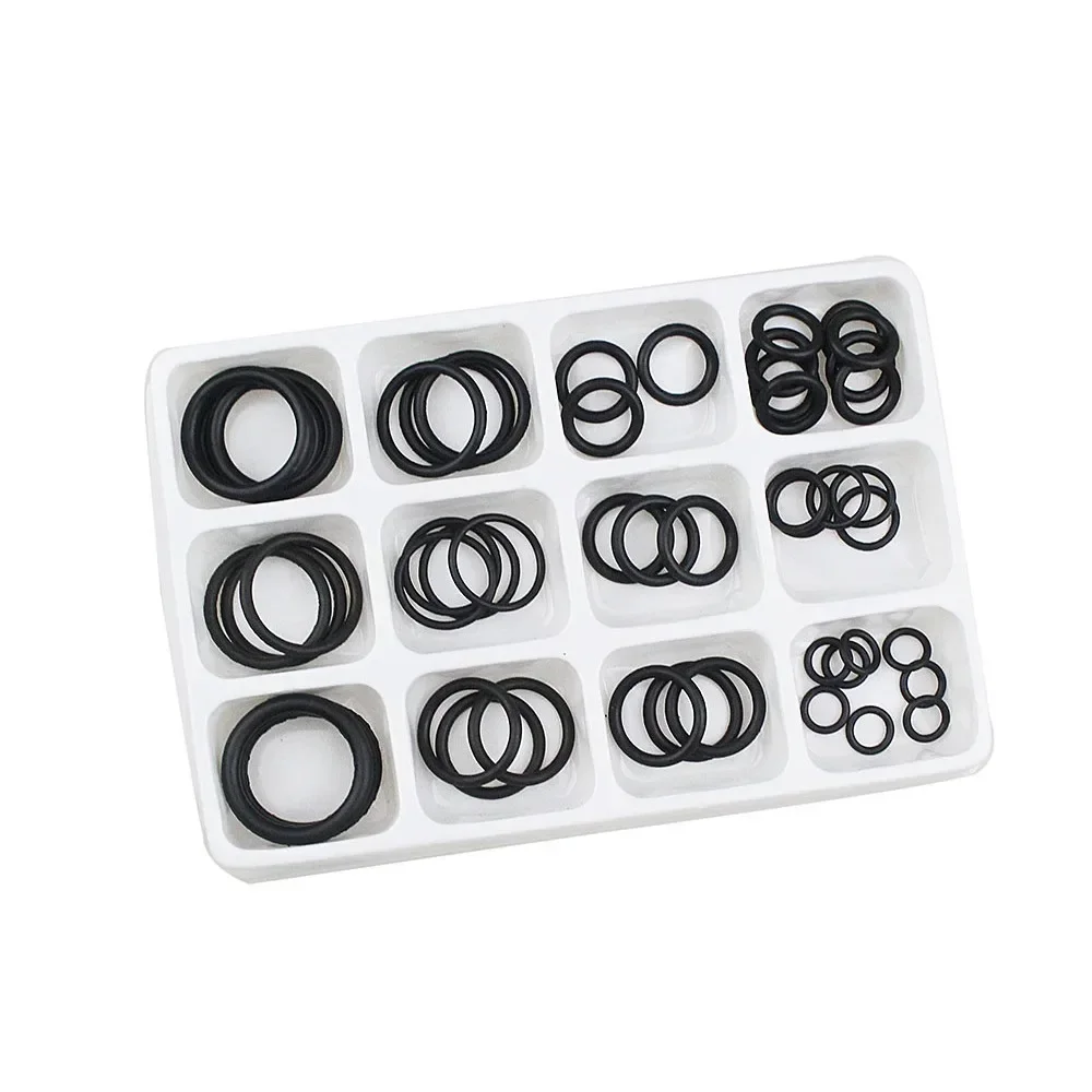 50 TEILE/LOS Gummi O Ring Schwarz O-Ring Unterlegscheibe Dichtungen Wasserdichtigkeit Sortiment Verschiedene Größe