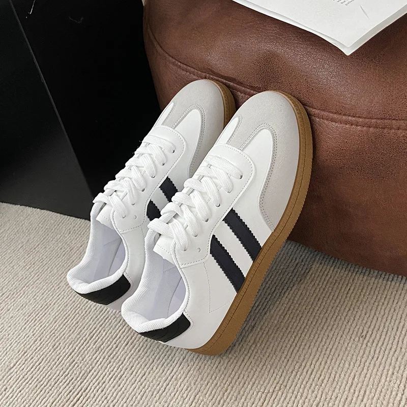 Women Tennis Sneakers Flats Ladies Fashion Mixed Colors Lace-up Vulcanized Shoes Spring Autumn Woman Outdoor Trainers Footwear