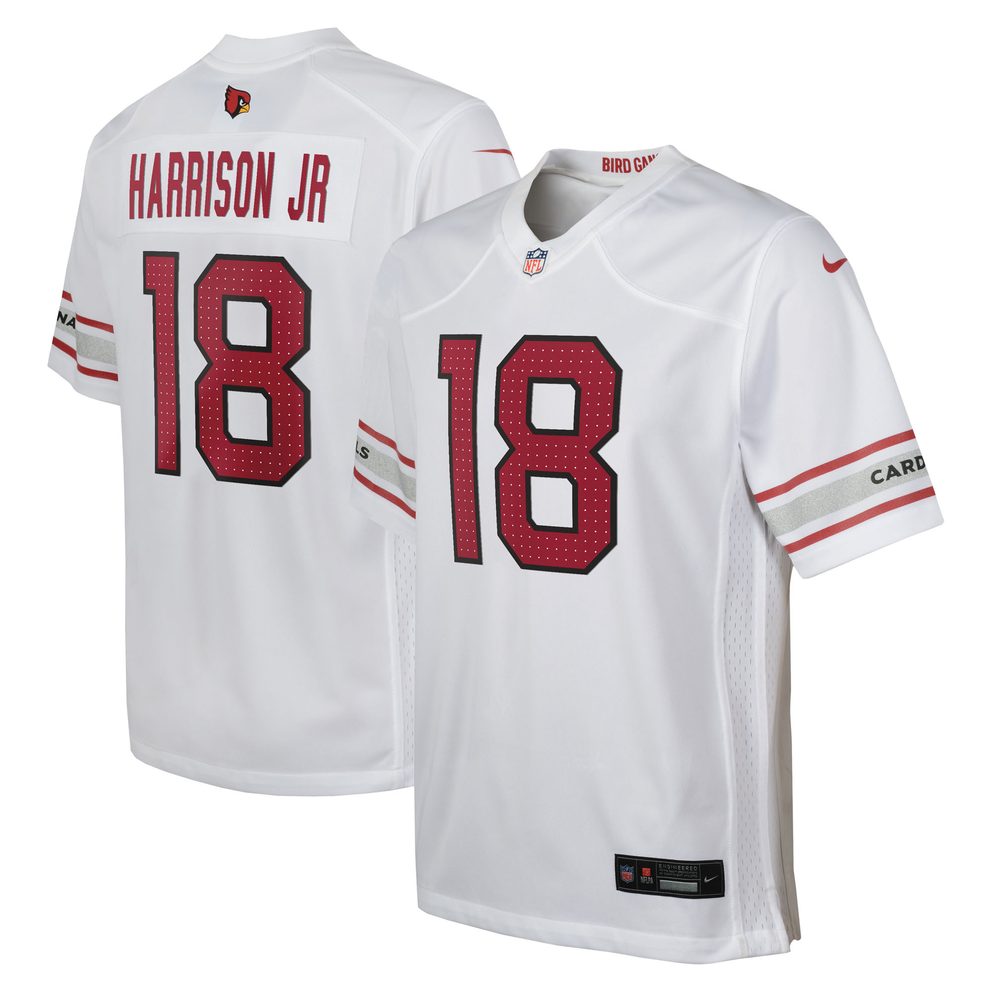 Arizona Cardinals Nike Game Auswärtstrikot - Weiß - Marvin Harrison Jr. - Jugendliche Image