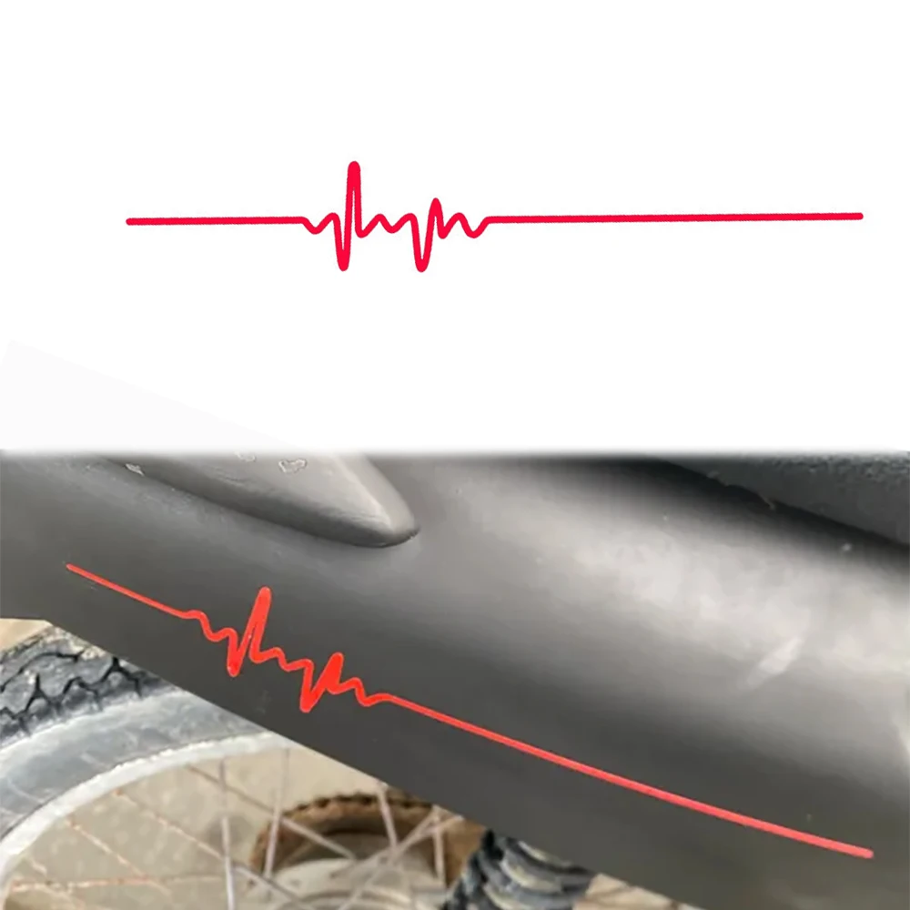 1PC Herzschlag Trackpad Motorrad Aufkleber Wasserdicht DIY Kraftstoff Tank Seite Panels Verkleidung Langlebig Vinyl Aufkleber Motorrad Dekoration Image