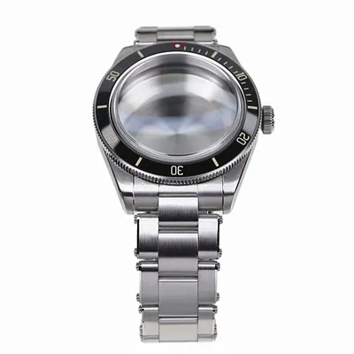 39mm High Quality Polished Case Strap with Sapphire Crystal AR Coated Vintage Sub Gmt Style for Nh35a Nh36 Movement 28.5mm Dial