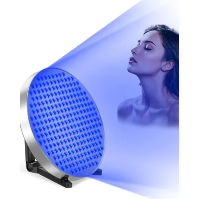 50W Tanning Lamp for Home Whole Body 250 PCS Blue light 460nm Tanning Solarium for Antique Bronze Skin with Eye Mask