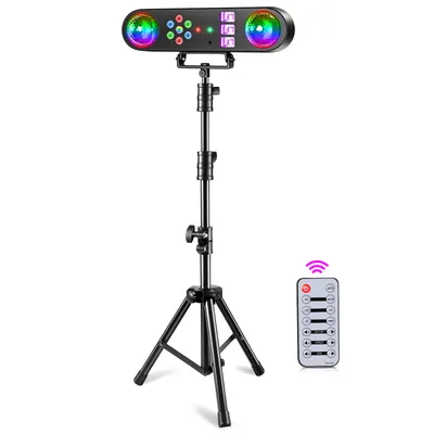 Yiflamefly Mini 5 in 1 Bracket Effect Light Mobile Stage Lighting Sound Control for DJ Shows Concerts Parties Bars KTV Ballroom