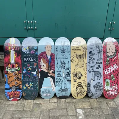 BAKER skateboard Decks table 100% Canada North America maple 7 ply cold pressing decks double rocker 7.75 8.0 8.25 8.5 inch si